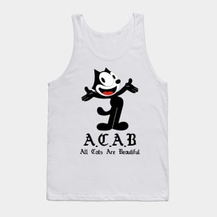 ACAB - All Cats Are Beautiful - White Tank Top